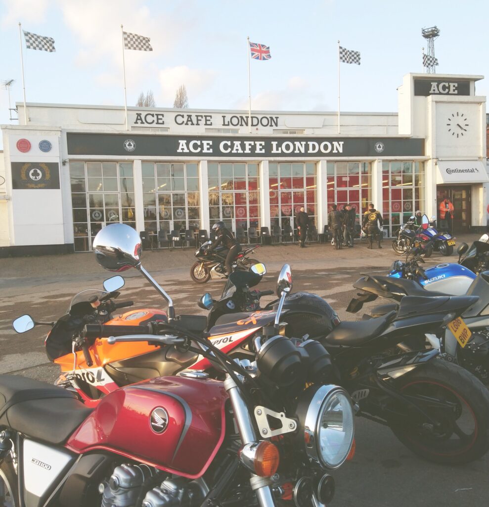 motorcycle cafés