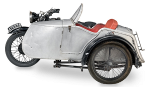 Classic motorbike and sidecar, a 70’s sitcom star, is up for sale