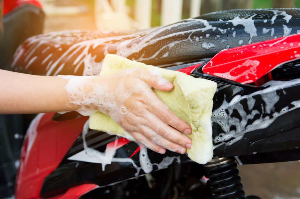 DIY motorcycle repairs and checks - wash your bike