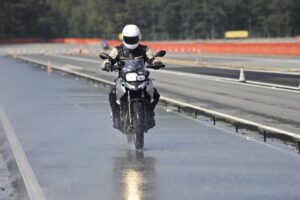 motorcycling in the rain