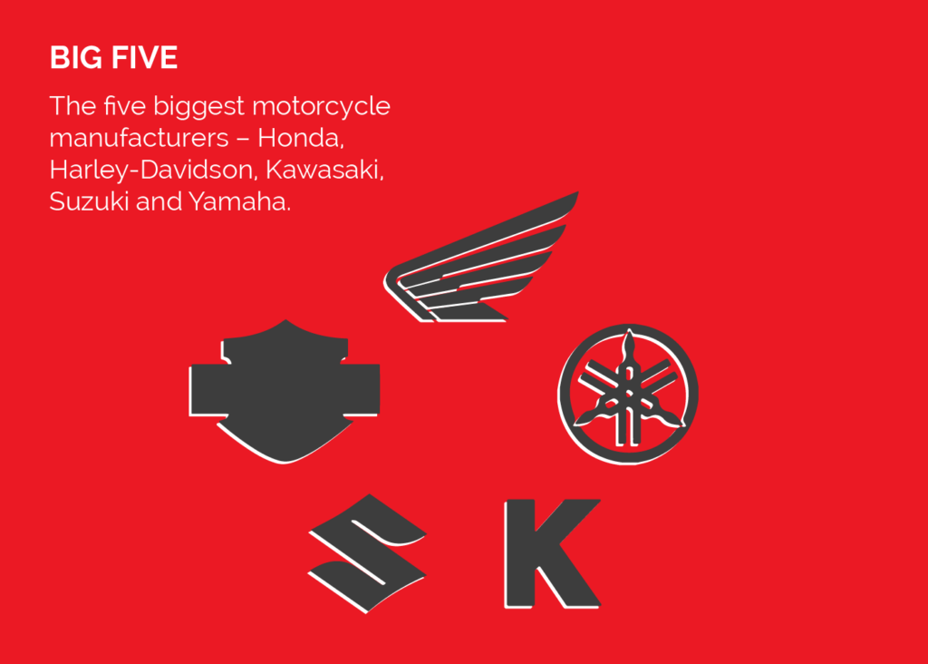 Big five biker slang meaning - illustration