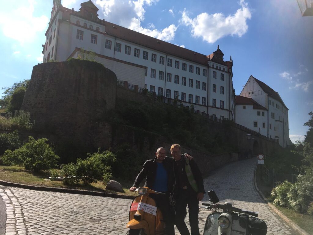 Colditz Castle scooter rally