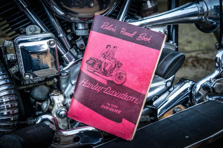 Original Harley Davidson Duo-Glide riders handbook