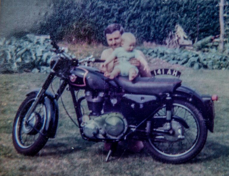 John with son Neil in the early 1980s