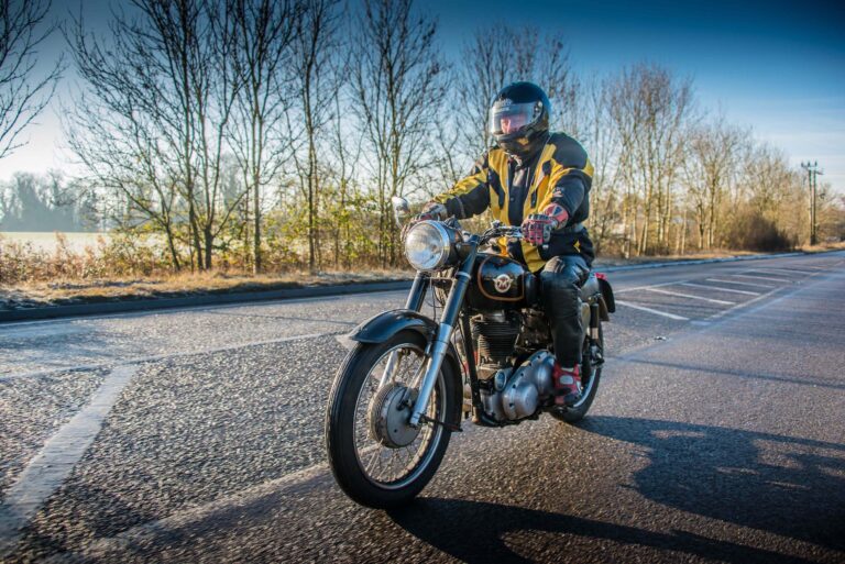 Matchless G3LS on the road