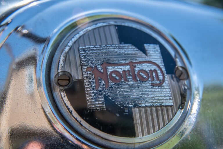 Norton brand on bike