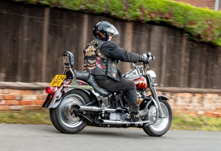 Harley-Davidson Fat Boy on road