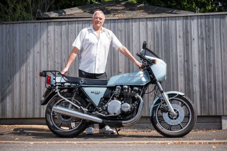 Stan White with his Kawasaki Z1R