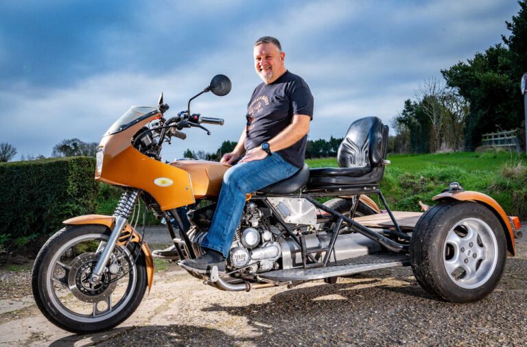 Gary Mayle on the Yamaha Trike