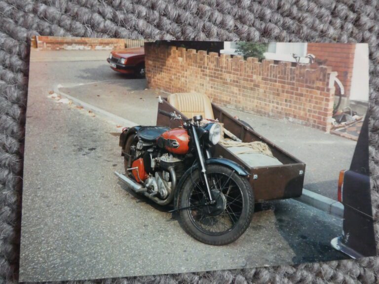 BSA M21 With the Granada seat and home-made sidecar