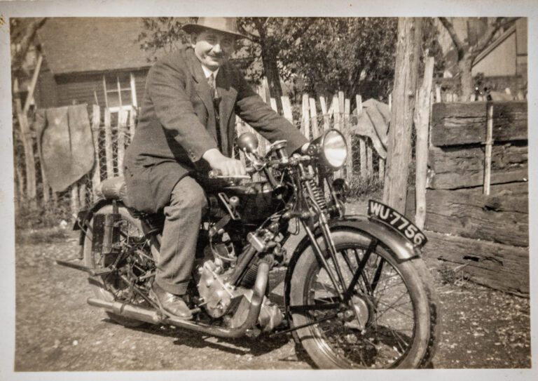 Uncle George on a 1928 Panther