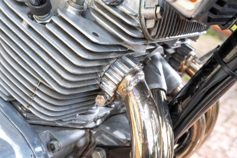 Triumph Trident engine exhaust